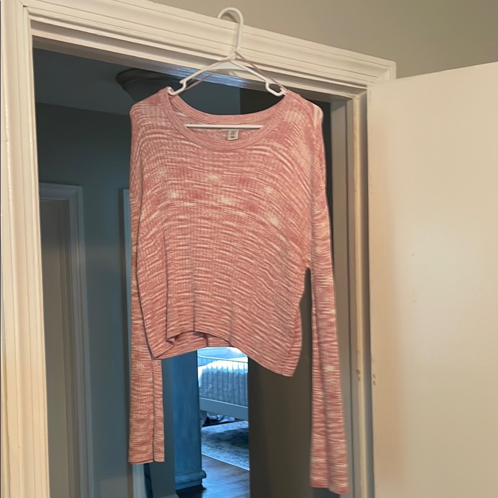 Women's Pink Long Sleeve Top